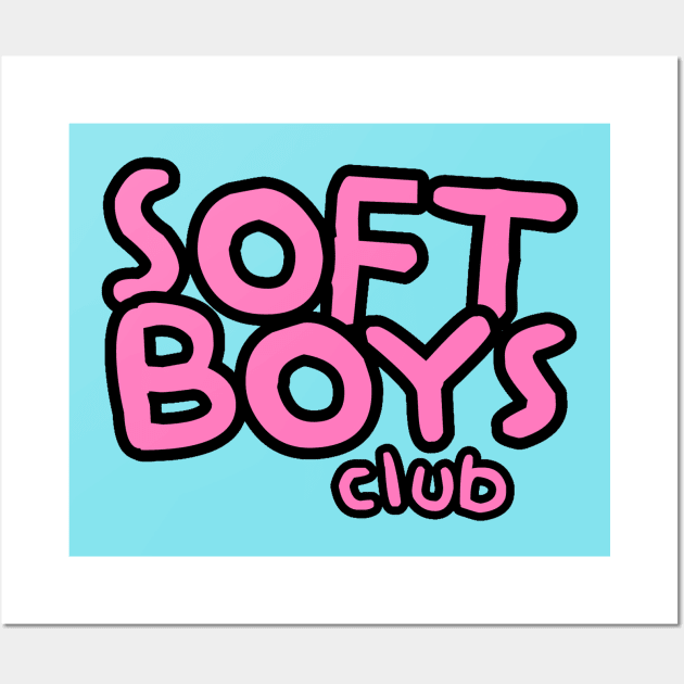 Soft Boys Club - Femboys Sissies Catboys Submissives Wall Art by MonkeyButlerDesigns